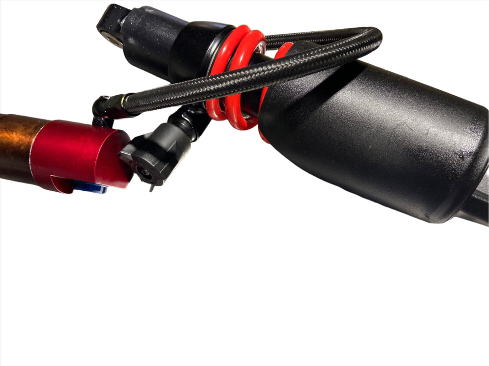 Norden 901 Apex shock Husqvarna Cone Valve Suspension shock, installed